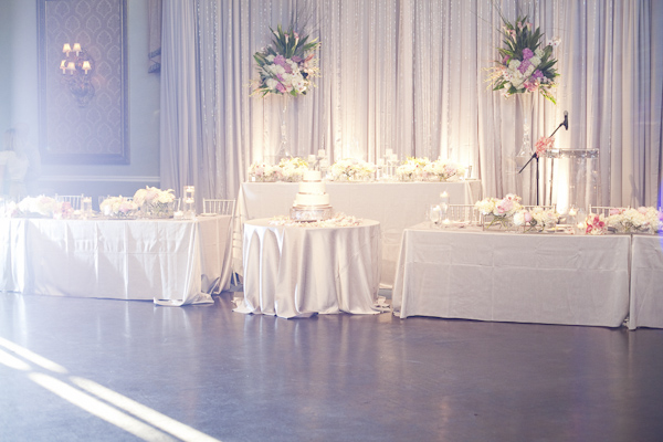 Reception food tables- wedding photo by top Canadian wedding photographer Rebecca Wood